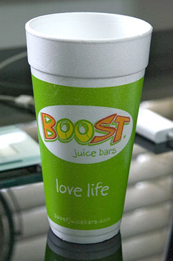 Original design Boost Juice Bars cup