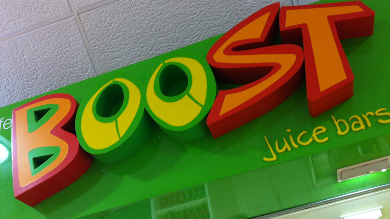 Logo design Boost Juice Bars