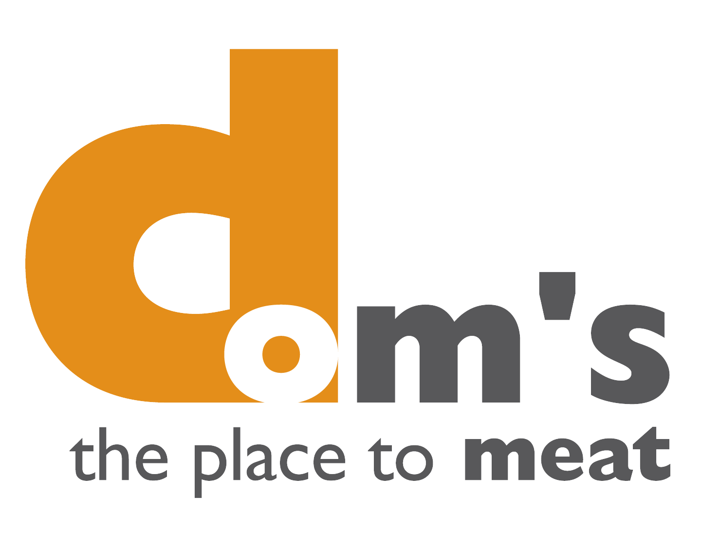 Logo and brand positioning for Doms Meats