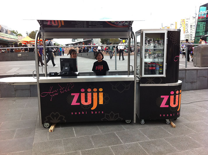 logo designed for Zuji Sushi bars