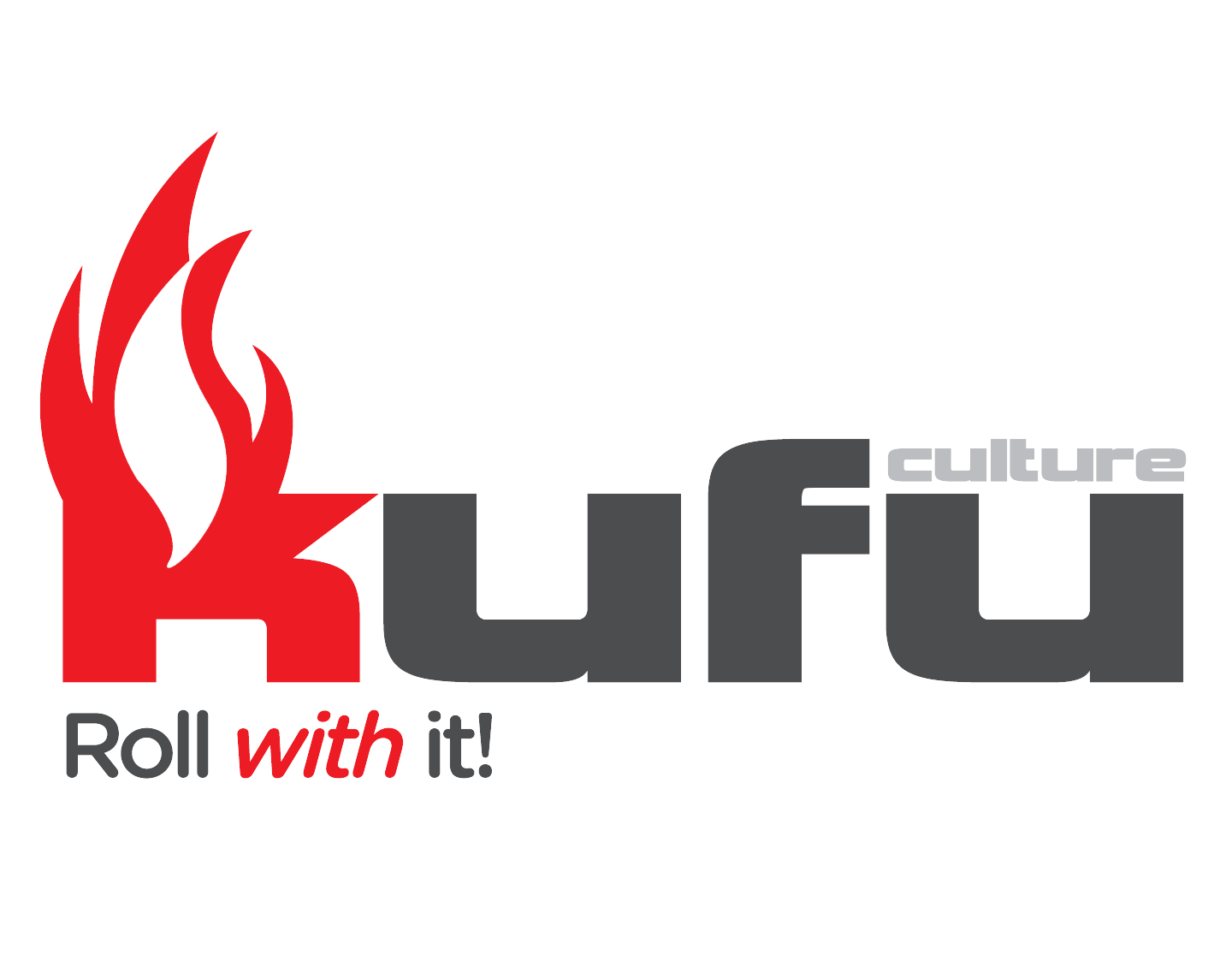 logo design for kufu roll with it