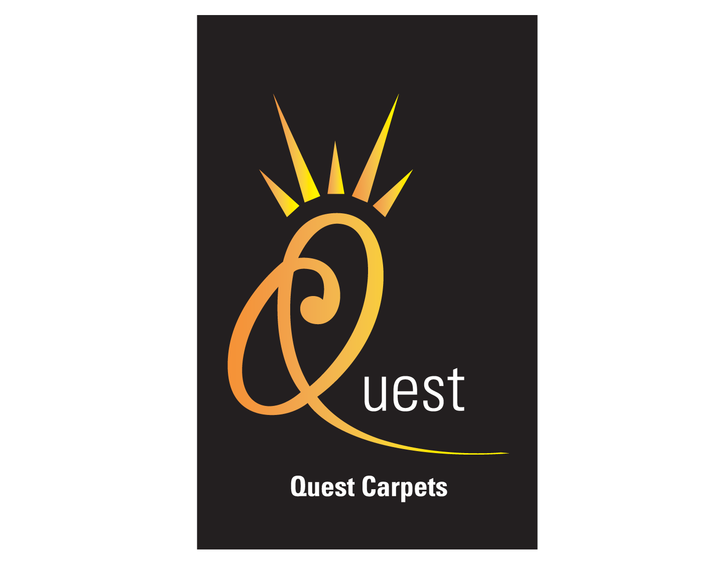 brand and logo for Quest carpets